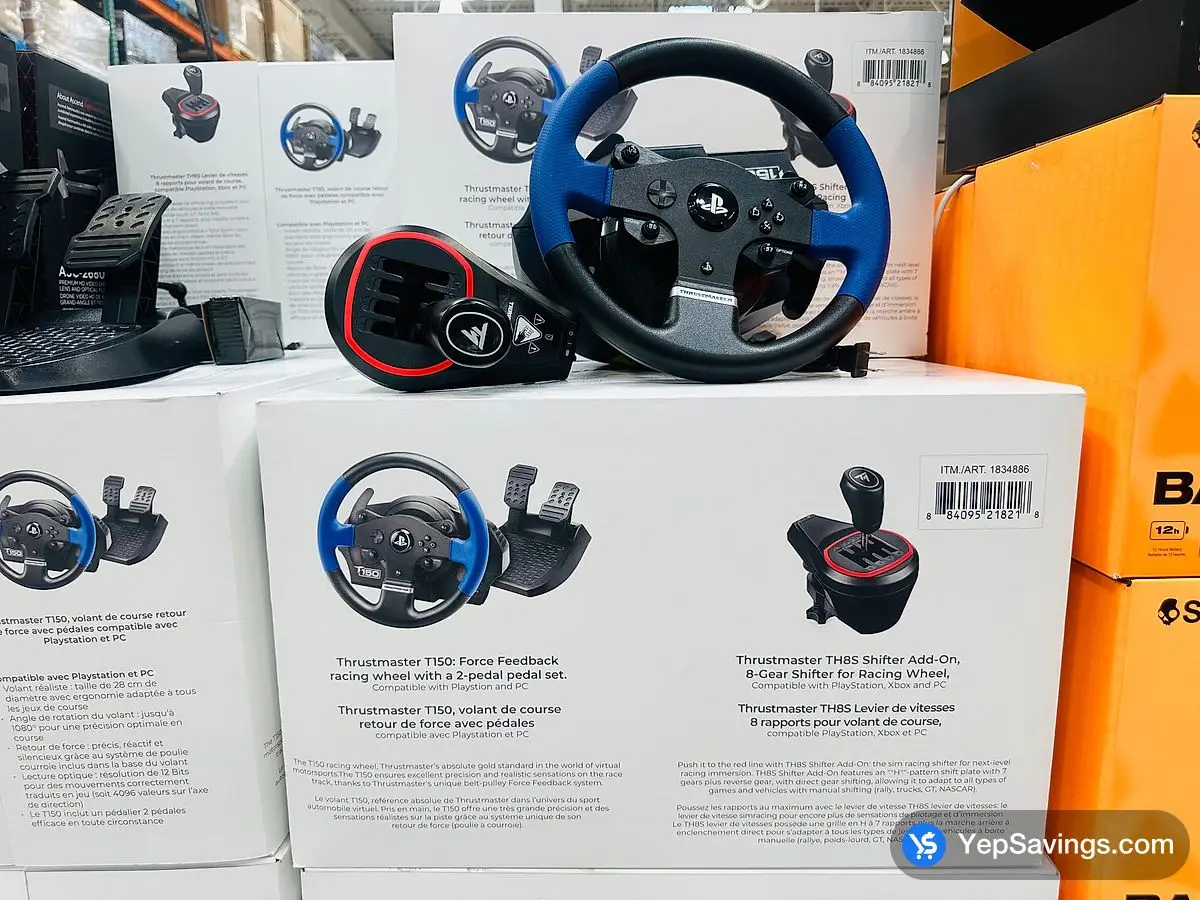 Costco THRUSTMASTER RACE WHEEL AND SHIFTER PS5 OR PC BUNDLE - Canada (ITM 1834886)