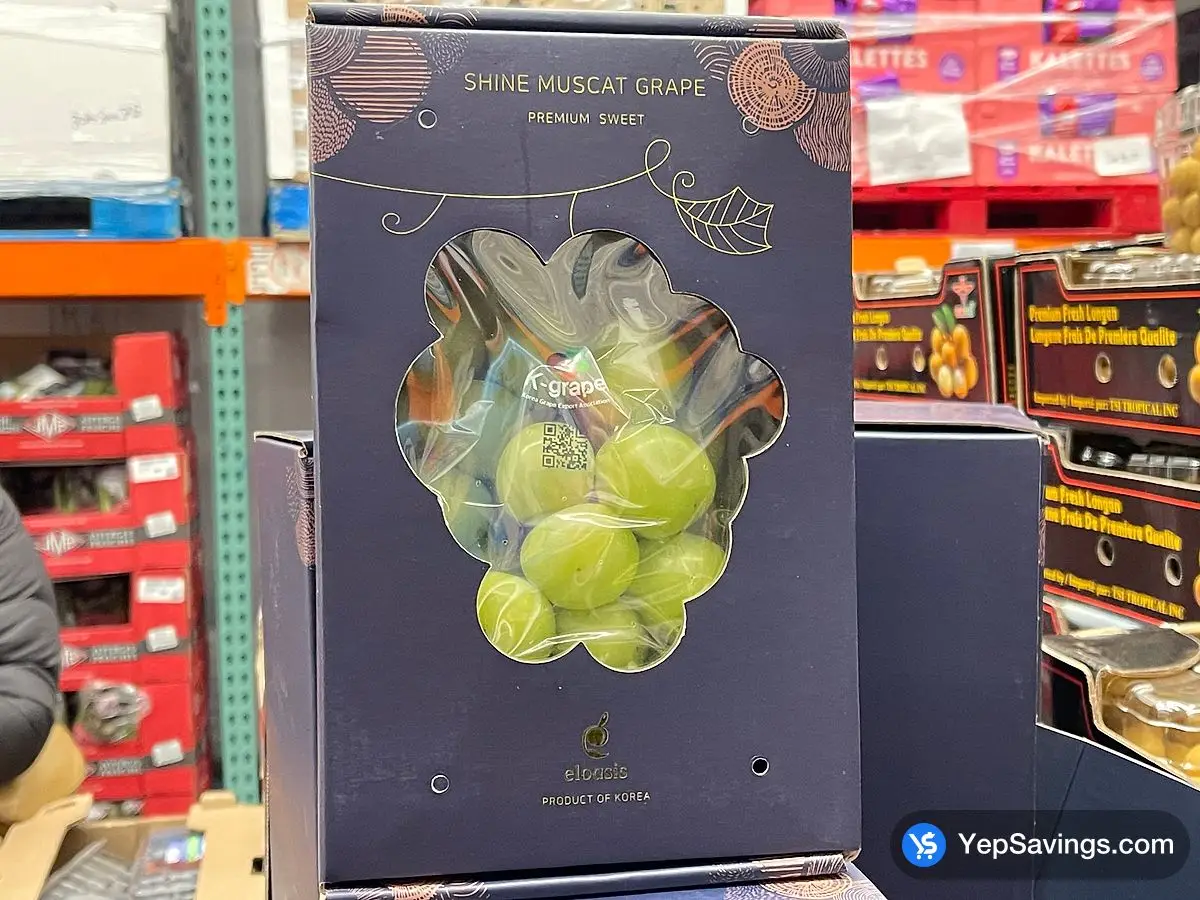 Costco SHINE MUSCAT GRAPES PRODUCT OF SOUTH KOREA - Canada (ITM 1899848)