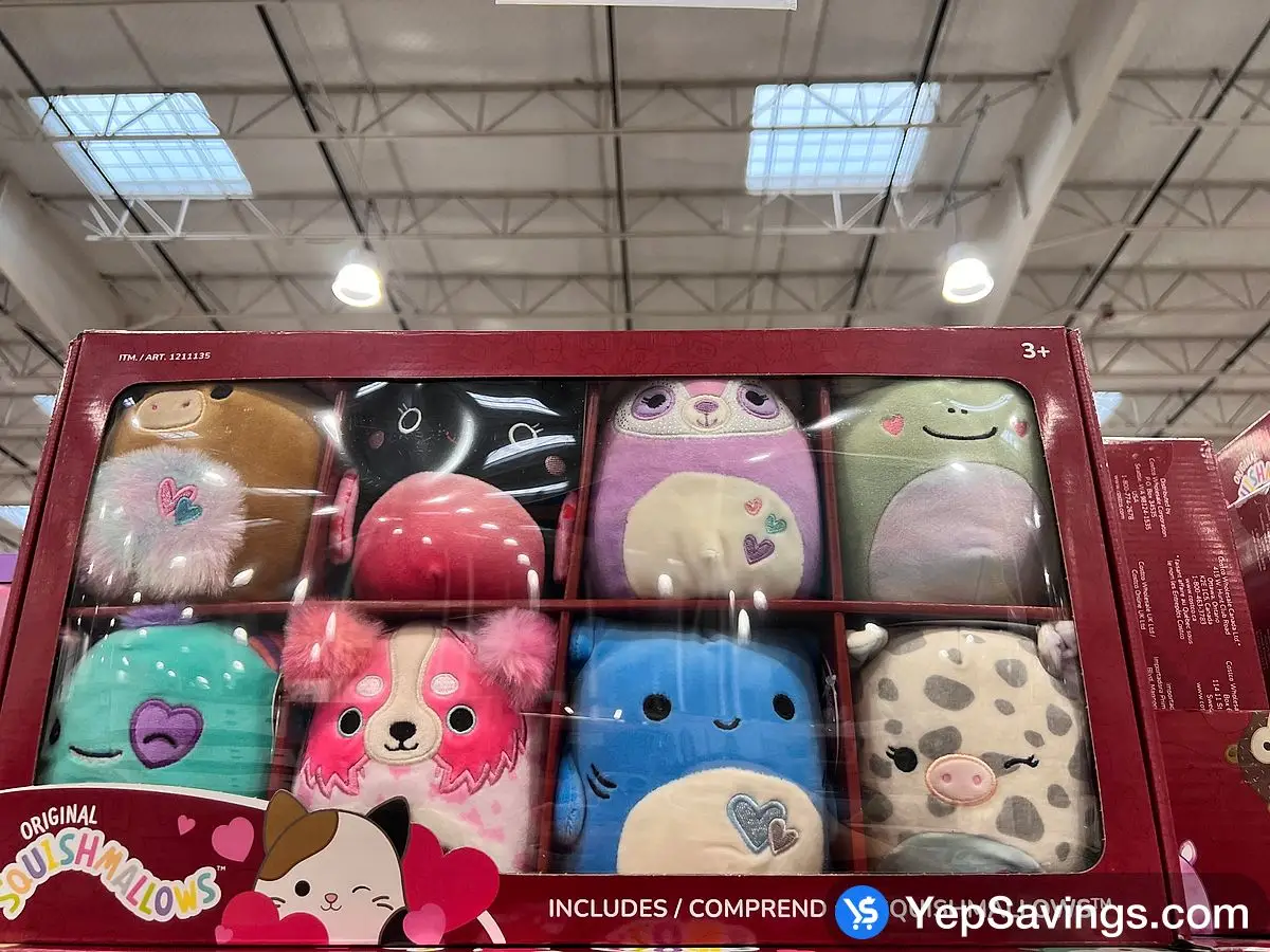 KELLYTOY 5-INCH SQUISHMALLOWS 8 PACK ITM 1211135 at Costco