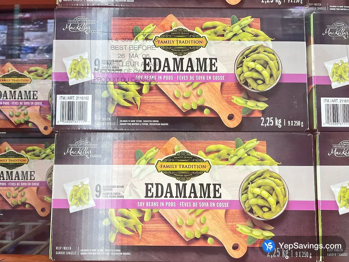 Costco FAMILY TRADITION EDAMAME 2.25 kg - Canada (ITM 2116192)