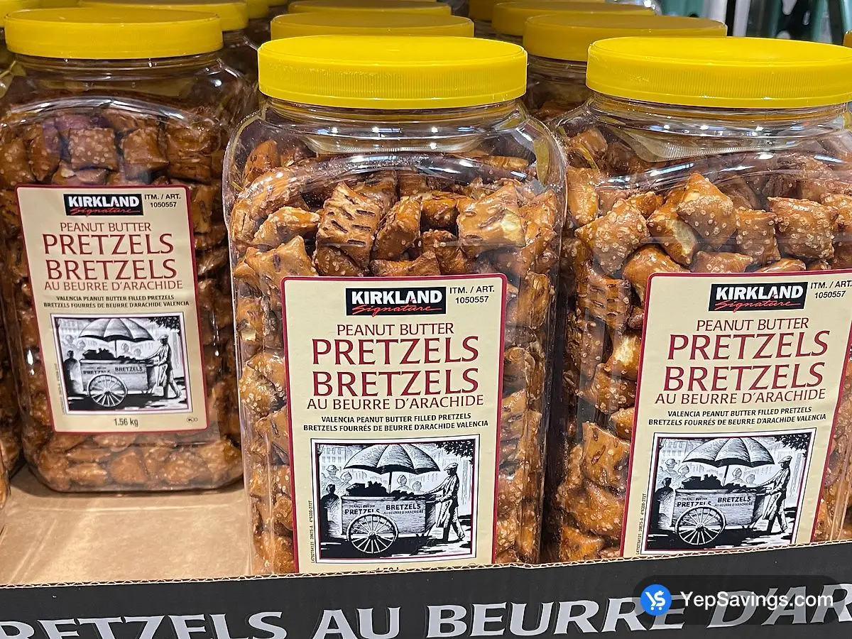 Costco KIRKLAND SIGNATURE PEANUT BUTTER PRETZELS 1.56 kg - Canada (ITM 1050557)