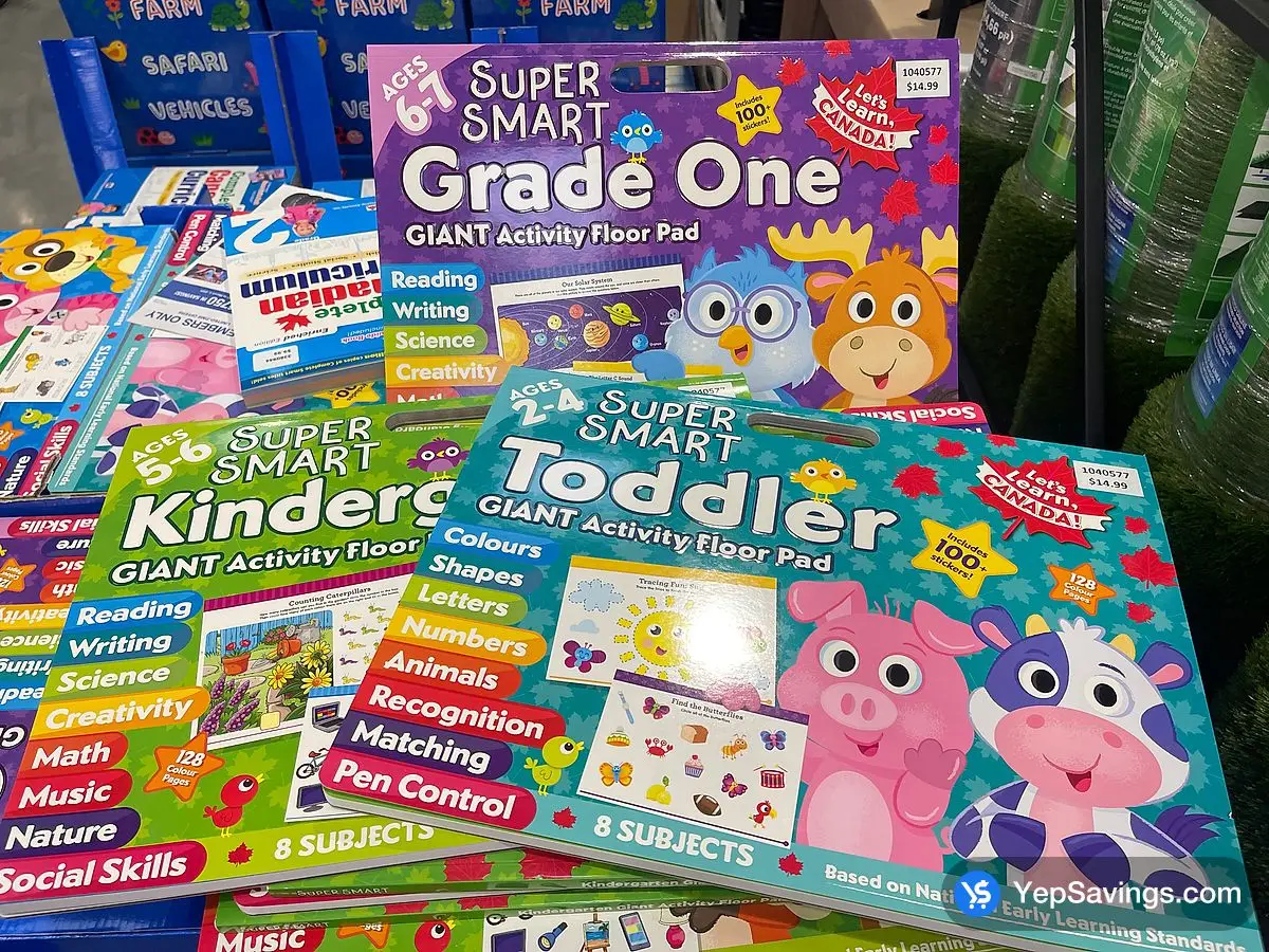 Costco SUPER SMART FLOOR PADS PRESCHOOL/KINDERGARTEN FIRST GRADE/TODDLER - Canada (ITM 1040577)