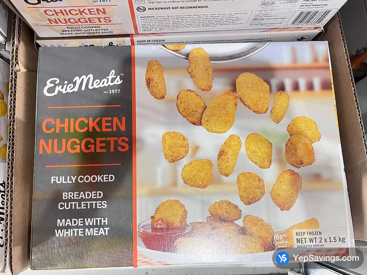 Costco ERIE MEATS CHICKEN NUGGETS 3 kg - Canada (ITM 1154479)