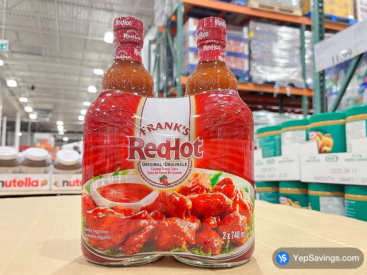 FRANKS RED HOT CAYENNE PEPPER SAUCE 2X740 mL ITM 1145564 at Costco