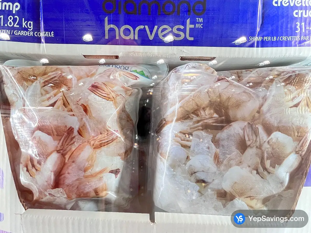 Costco DIAMOND HARVEST RAW SHRIMP 31/40 1.82 kg - Canada (ITM 362866)