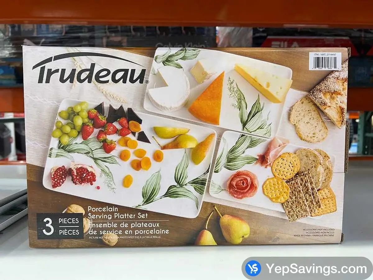 Costco TRUDEAU PORCELAIN PLATTER SET 3 PIECES - Canada (ITM 2714497)