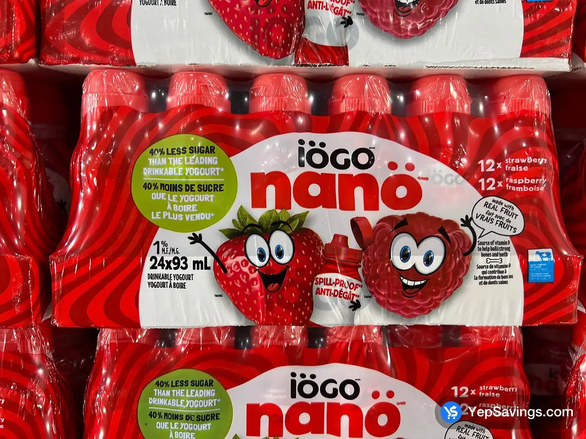 Costco IOGO NANO DRINKABLE YOGURT 24X93mL - Canada (ITM 401150)