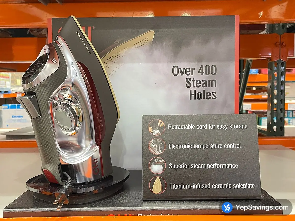 Costco CHI ELECTRONIC IRON RETRACTABLE CORD - Canada (ITM 1171500)