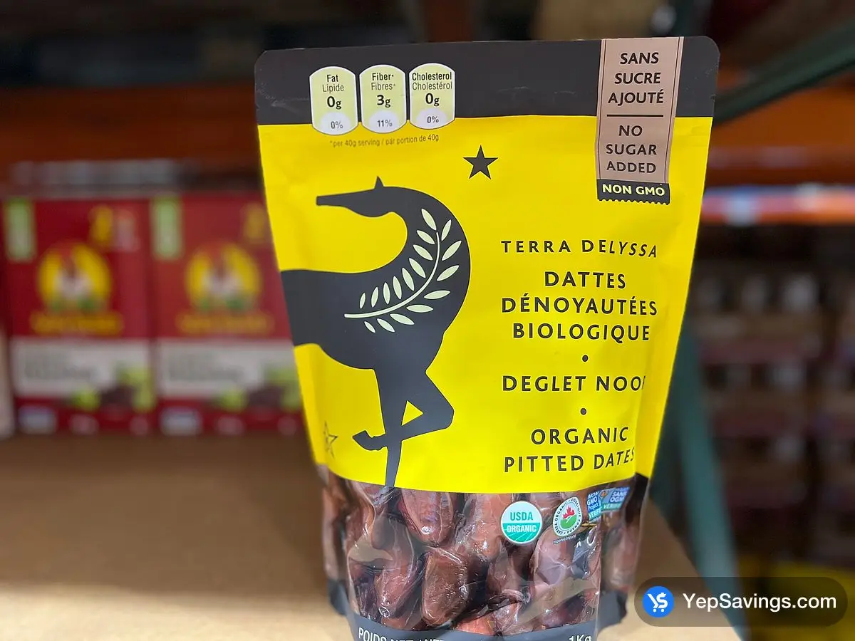Costco TERRA DELYSSA ORGANIC DATES 1 kg - Canada (ITM 1523795)