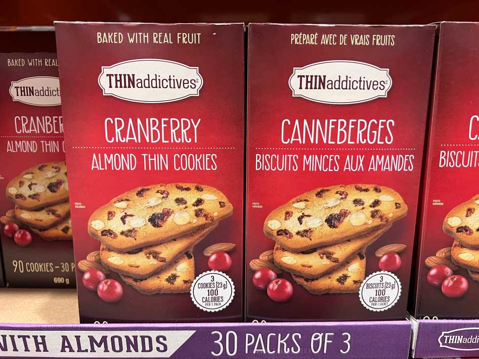 THINADDICTIVES CRANBERRY ALMOND THINS 690g ITM 311860 at Costco