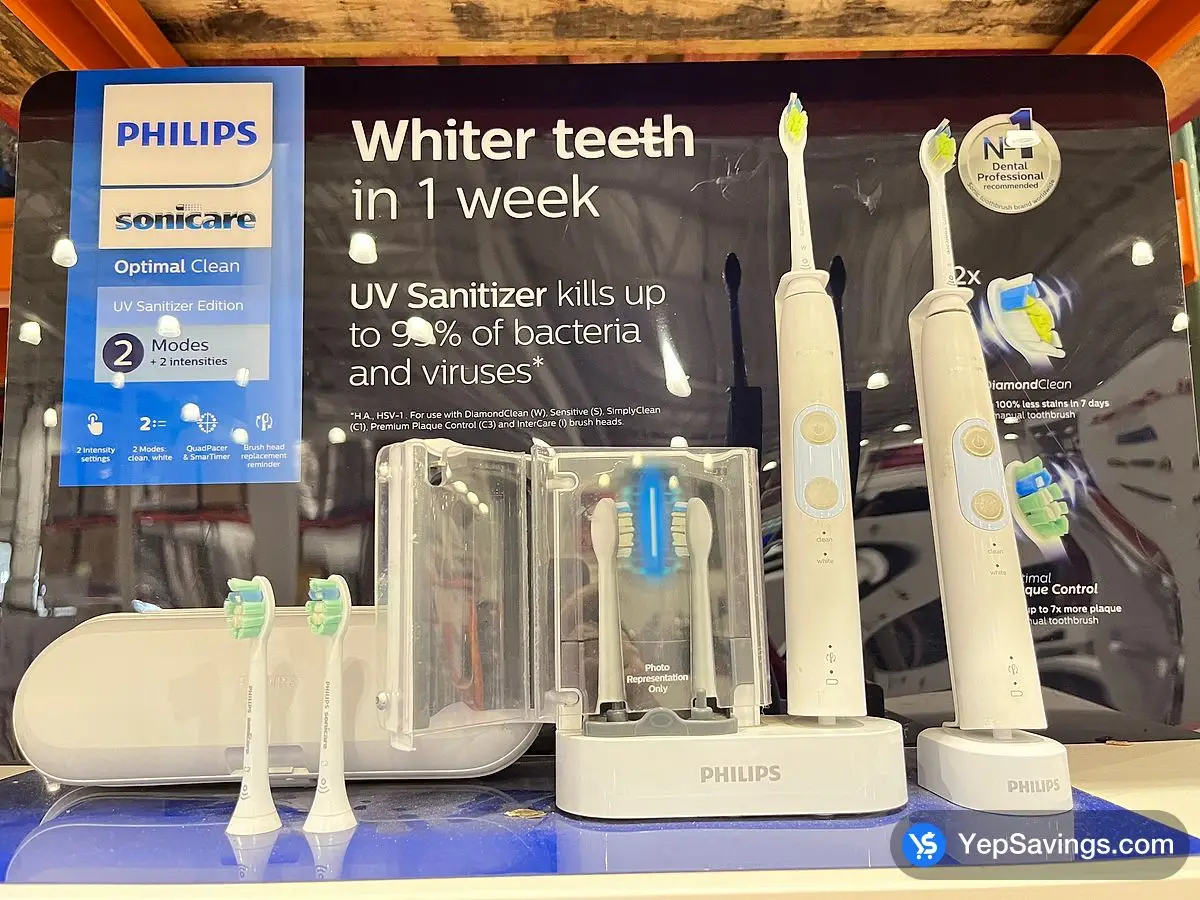 PHILIPS / SONICARE OPTIMAL CLEAN ELECTRIC TOOTHBRUSHES ITM 1455706 at Costco