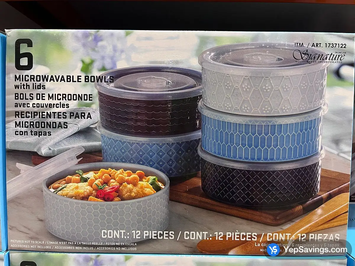 Costco SIGNATURE HOUSEWARES STONEWARE BOWLS PACK OF 6 - Canada (ITM 1737122)