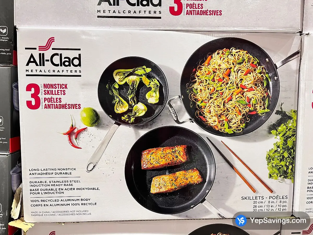 Costco ALL CLAD SKILLET SET 3 PIECES - Canada (ITM 1736512)