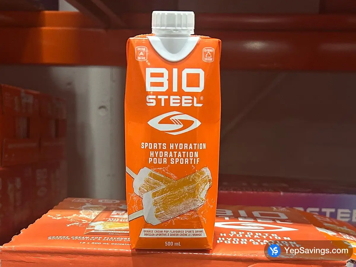Costco BIOSTEEL ORANGE CREAM POP 12 x 500 mL - Canada (ITM 1877331)