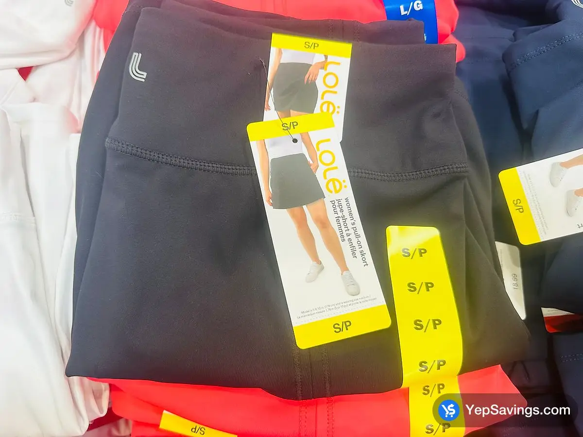 LOLE ACTIVE SKORT + LADIES SIZES XS - XL ITM 4017000 at Costco