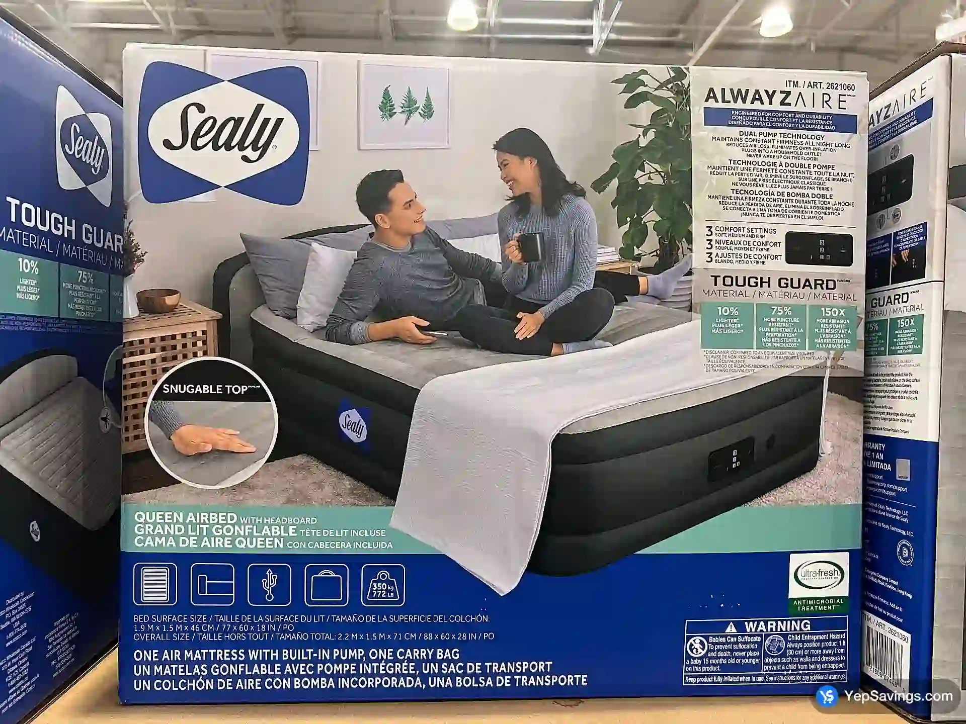 Costco SEALY AIR MATRESS ALWAYZAIR - Canada (ITM 2621060)