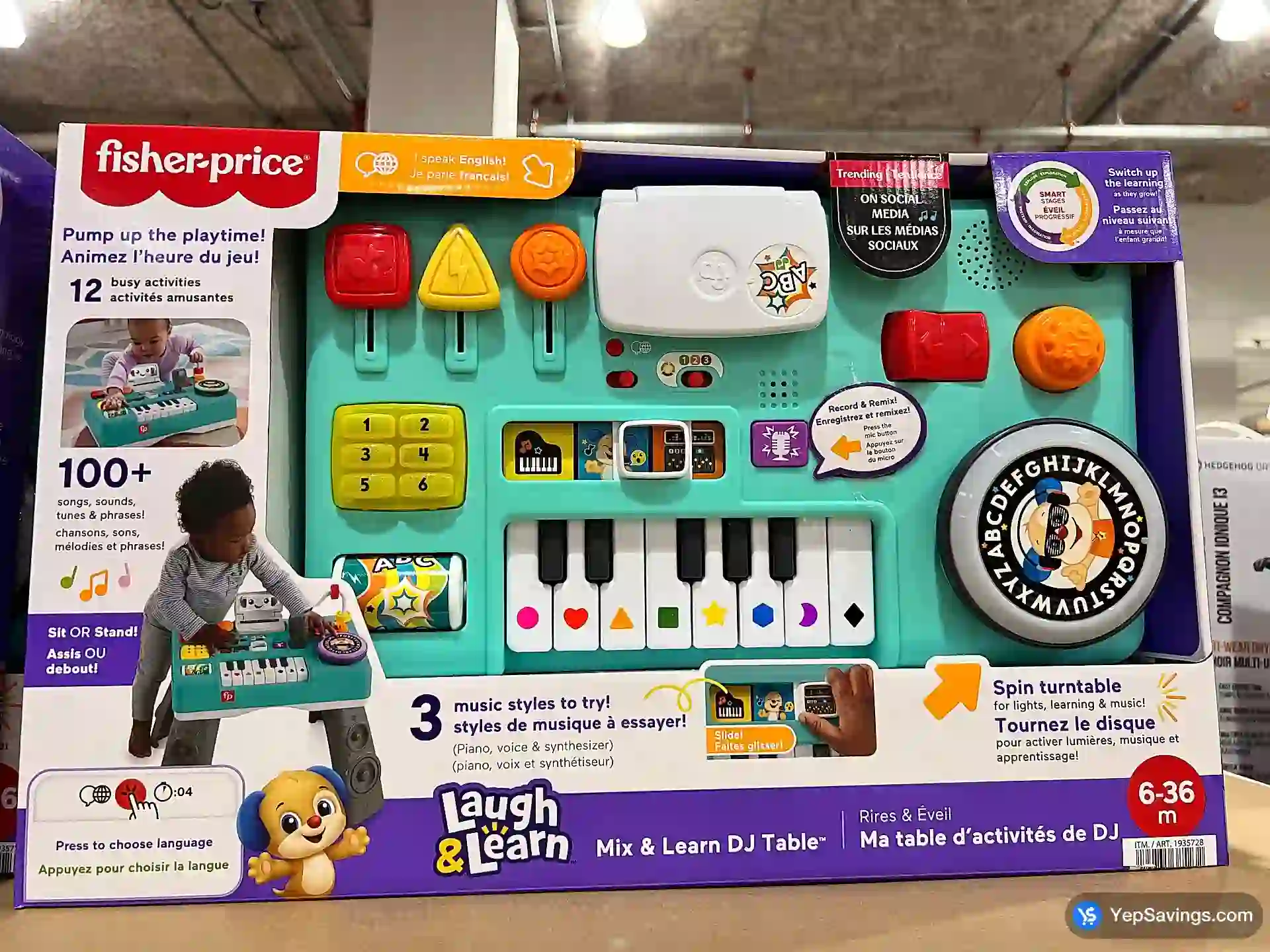 Costco FISHER PRICE MIX & LEARN DJ TABLE - Canada (ITM 193572)