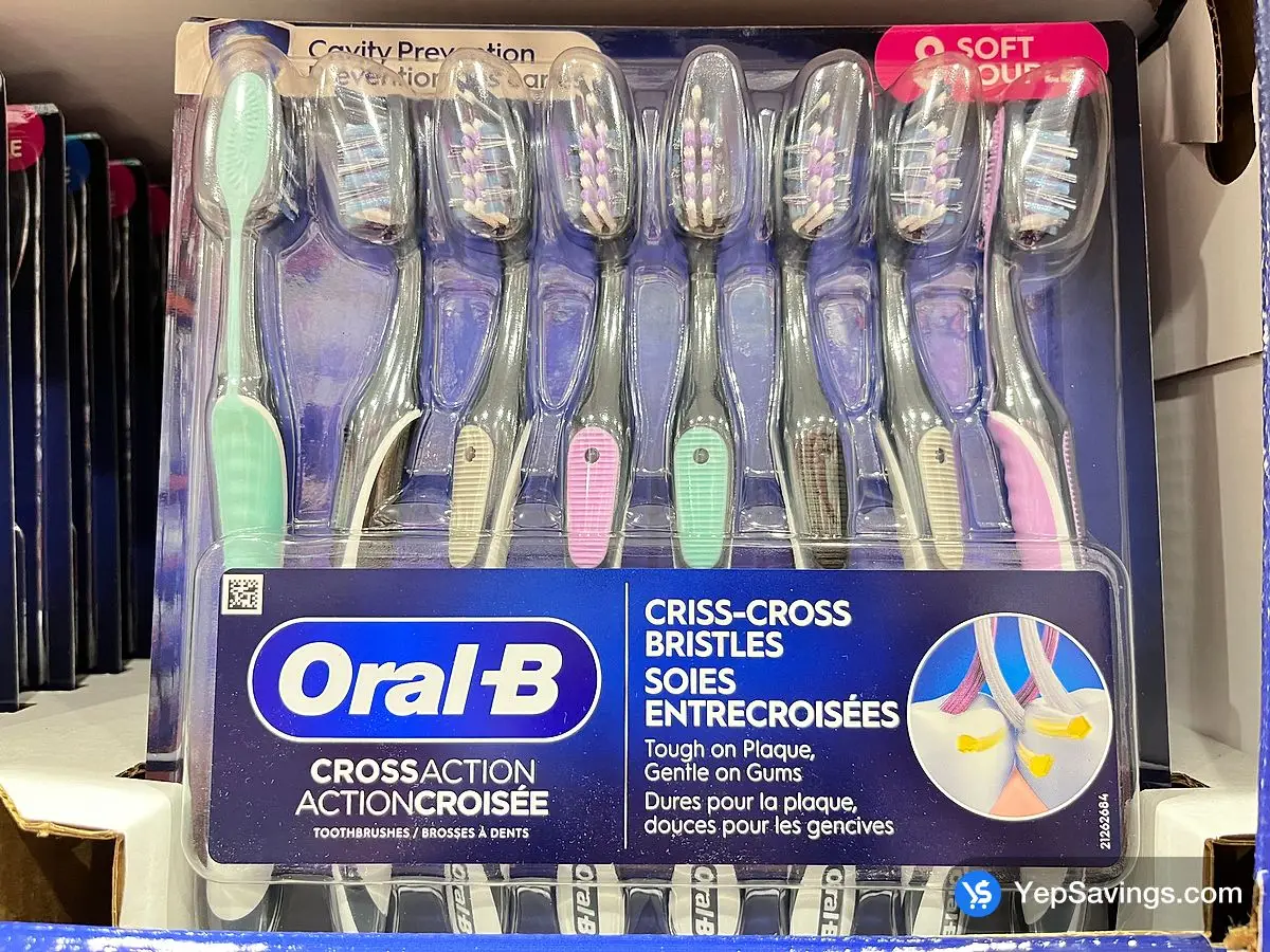 Costco ORAL-B MAX CLEAN TOOTHBRUSHES PACK OF 8 - Canada (ITM 1474685)