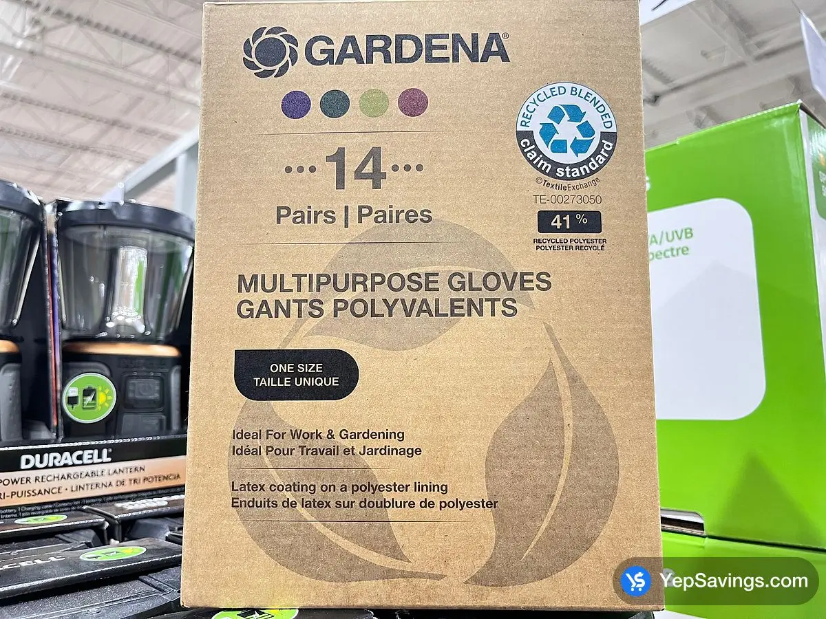 Costco GARDENA GLOVES 14 PAIRS ONE SIZE - Canada (ITM 1852515)
