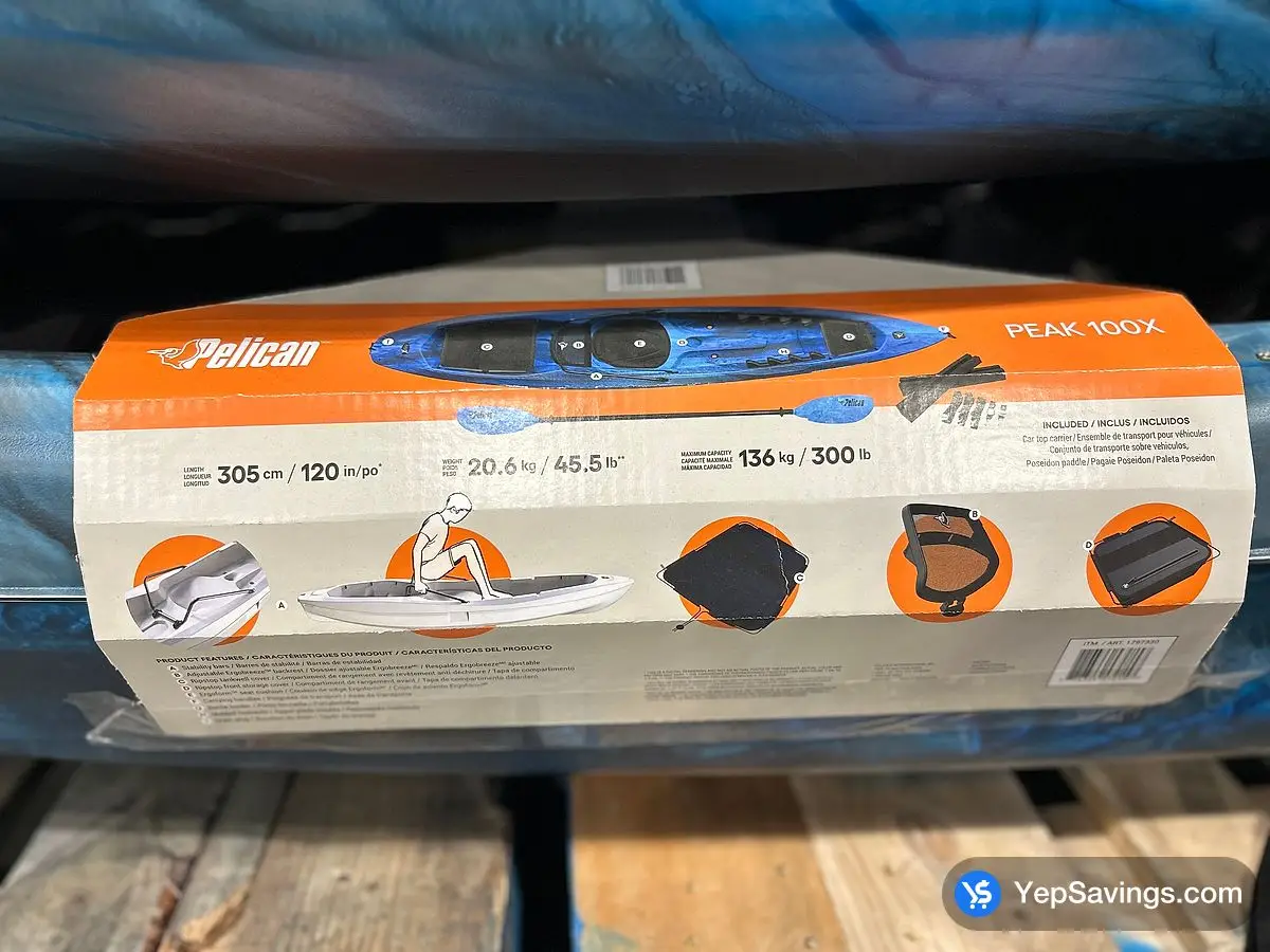 Costco PELICAN PEAK 100X WITH PADDLE - Canada (ITM 1797330)