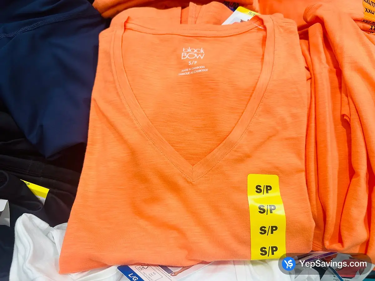 Costco BLACK BOW V - NECK T - SHIRT LADIES SIZES S - XXL - Canada (ITM 5092000)