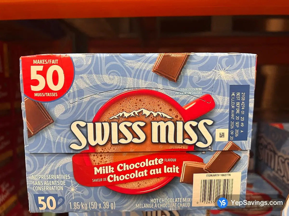 Costco SWISS MISS HOT CHOCOLATE 50 x 39 g - Canada (ITM 1862776)