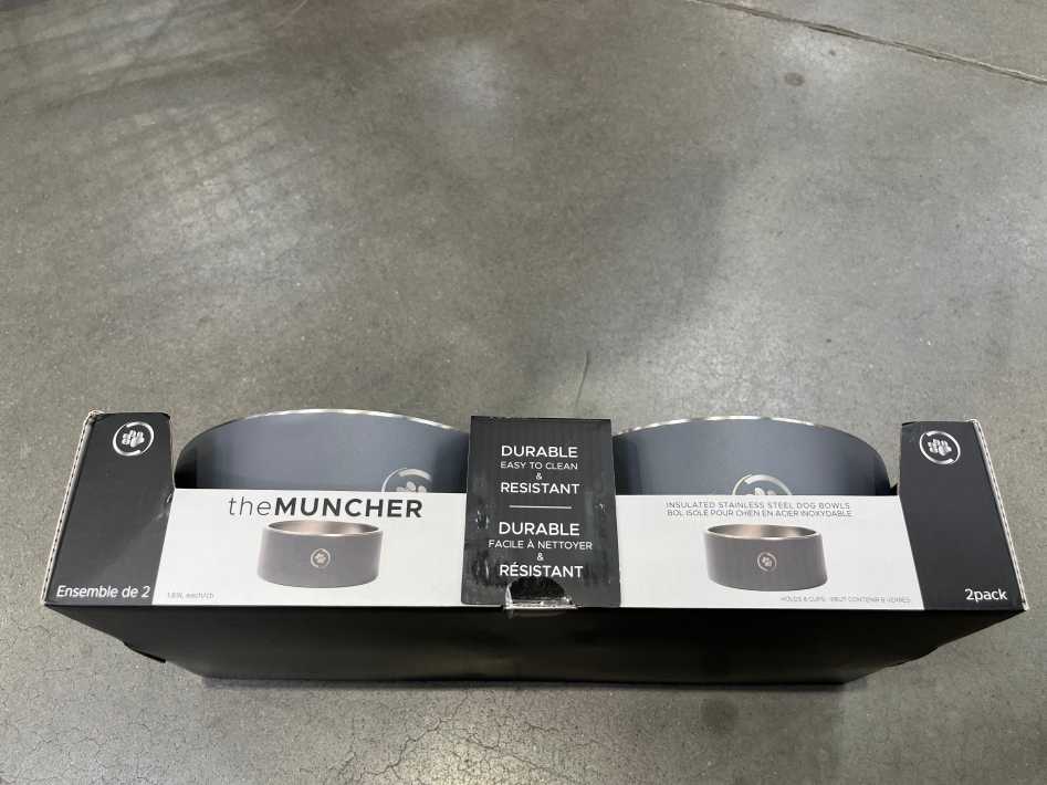 Costco SILVER PAW MUNCHER DOG BOWL PACK OF 2 - Canada (ITM 1026788)