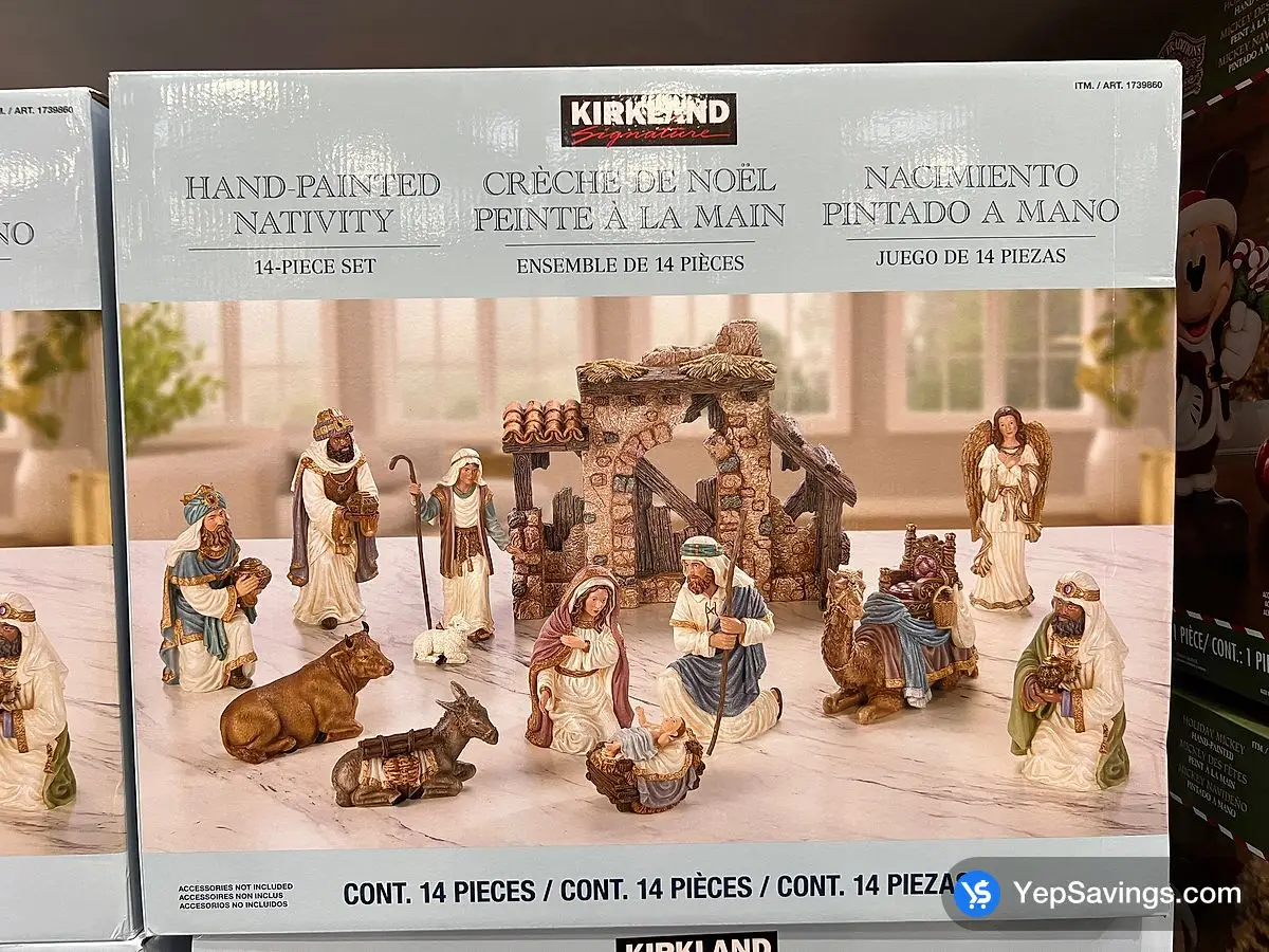 Costco KIRKLAND SIGNATURE HAND PAINTED NATIVITY 14 PIECES - Canada (ITM 1739860)