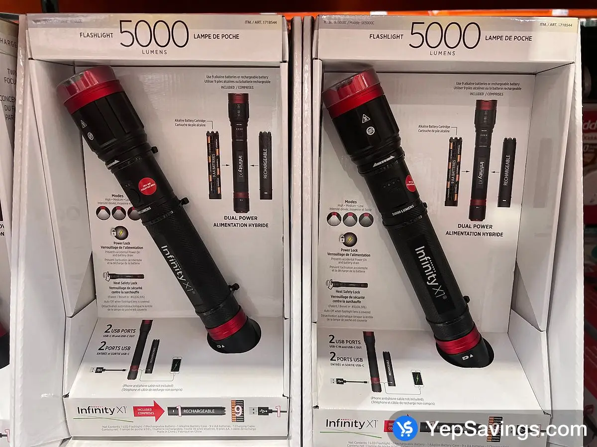 Costco INFINITY X1 FLASHLIGHT 5000 LUMENS - Canada (ITM 1718544)