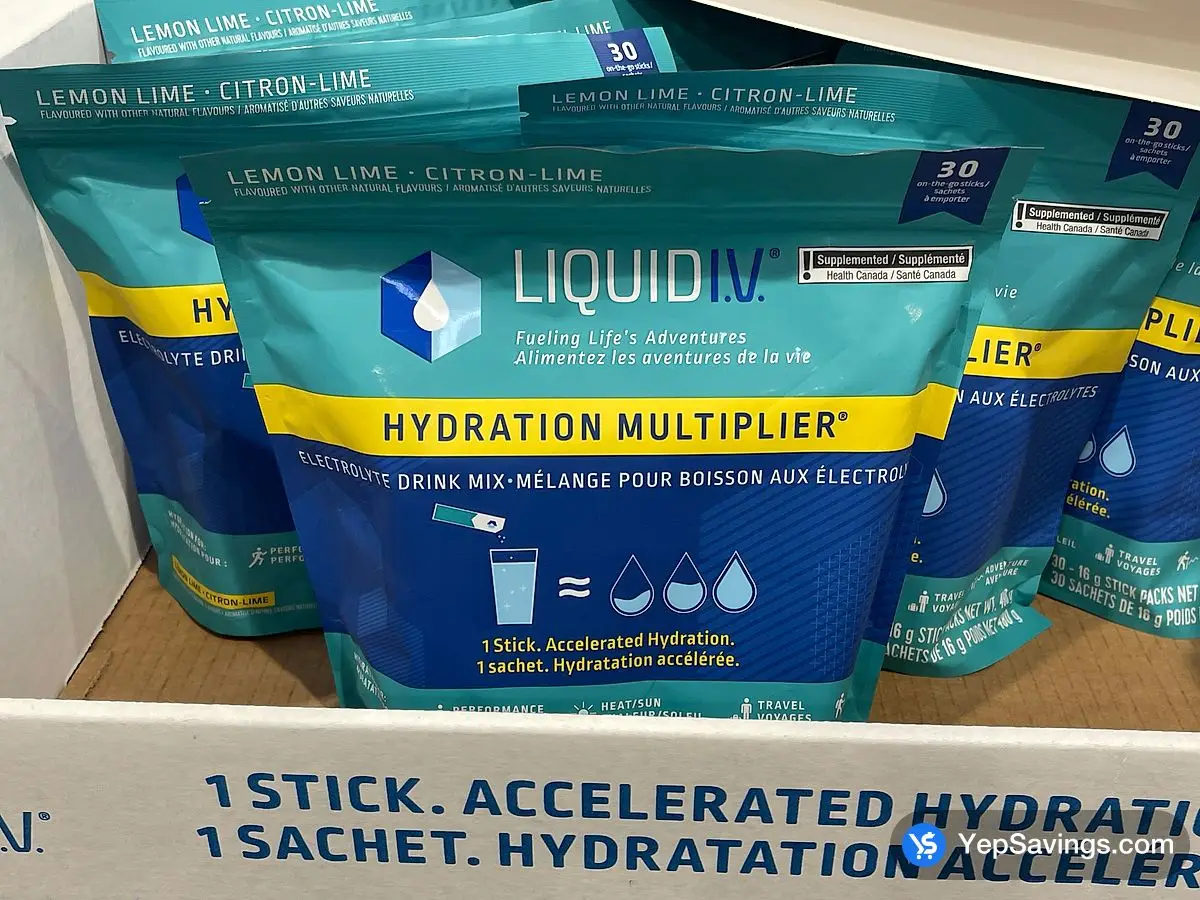 LIQUID I.V. ELECTROLYTE DRINK MIX PACK OF 30 ITM 1267379 at Costco