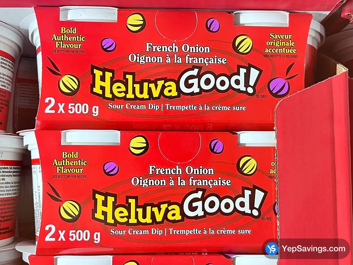Costco HELUVA GOOD FRENCH ONION DIP 2 x 500 g - Canada (ITM 1418949)