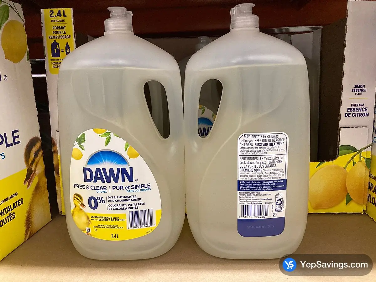 Costco DAWN FREE AND CLEAR 0 % 2.4 L - Canada (ITM 3771058)