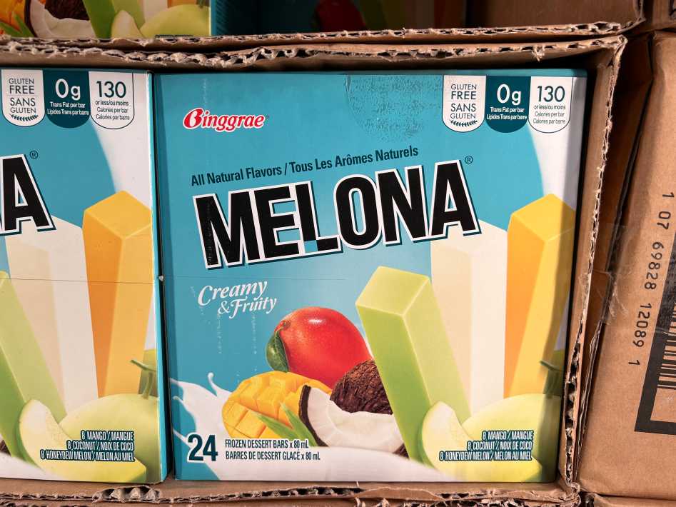 Costco MELONA FROZEN DESSERT BARS 24 x 80 ml - Canada (ITM 1239150)