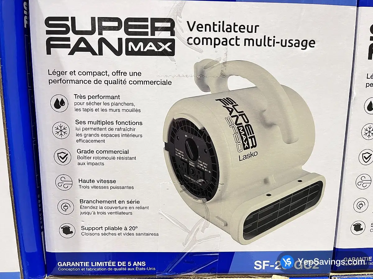 Costco LASKO SUPER FAN HIGH VELOCITY FAN - Canada (ITM 1781572)