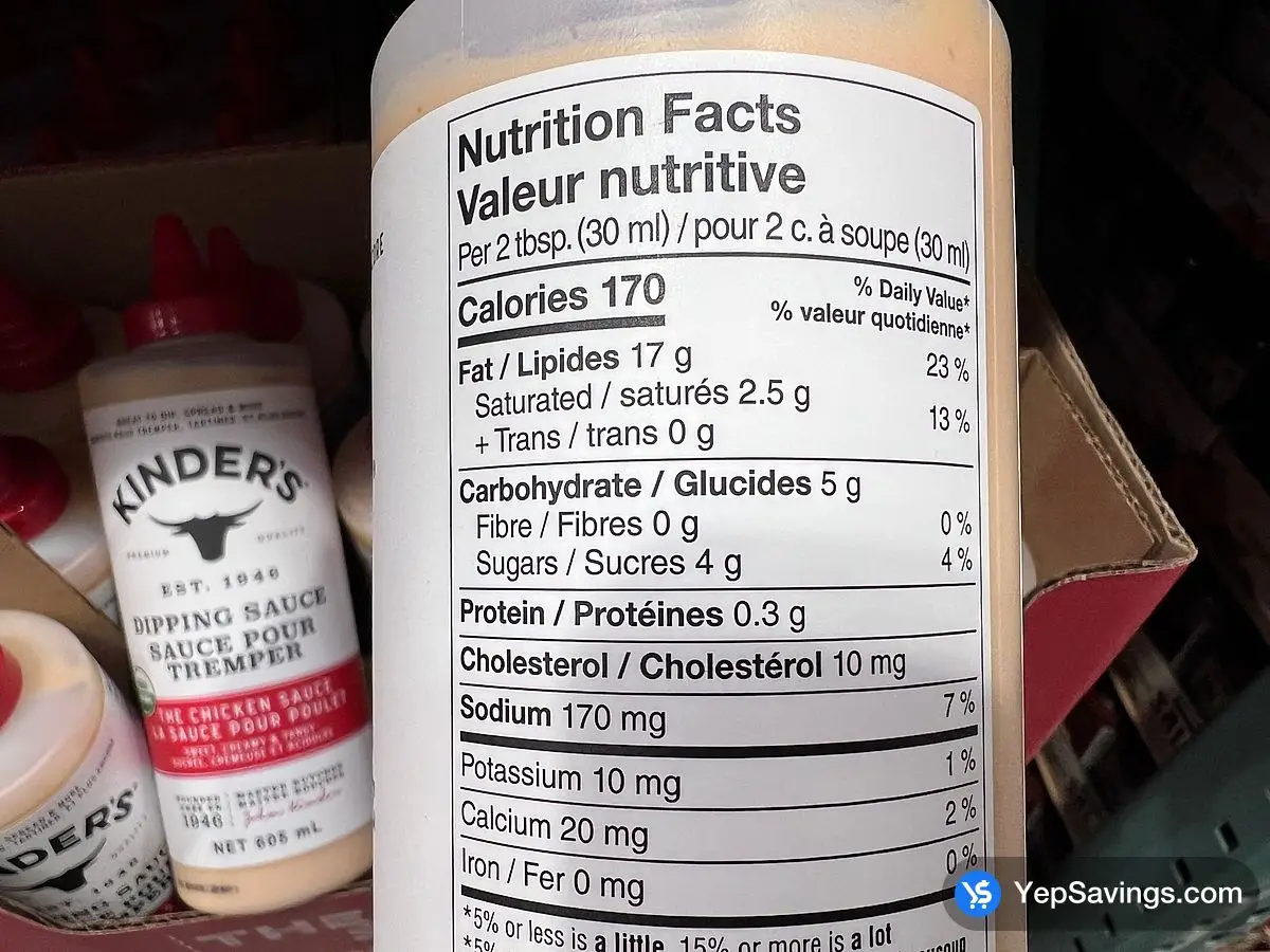 Costco KINDER'S THE CHICKEN SAUCE 605 mL - Canada (ITM 1728122)