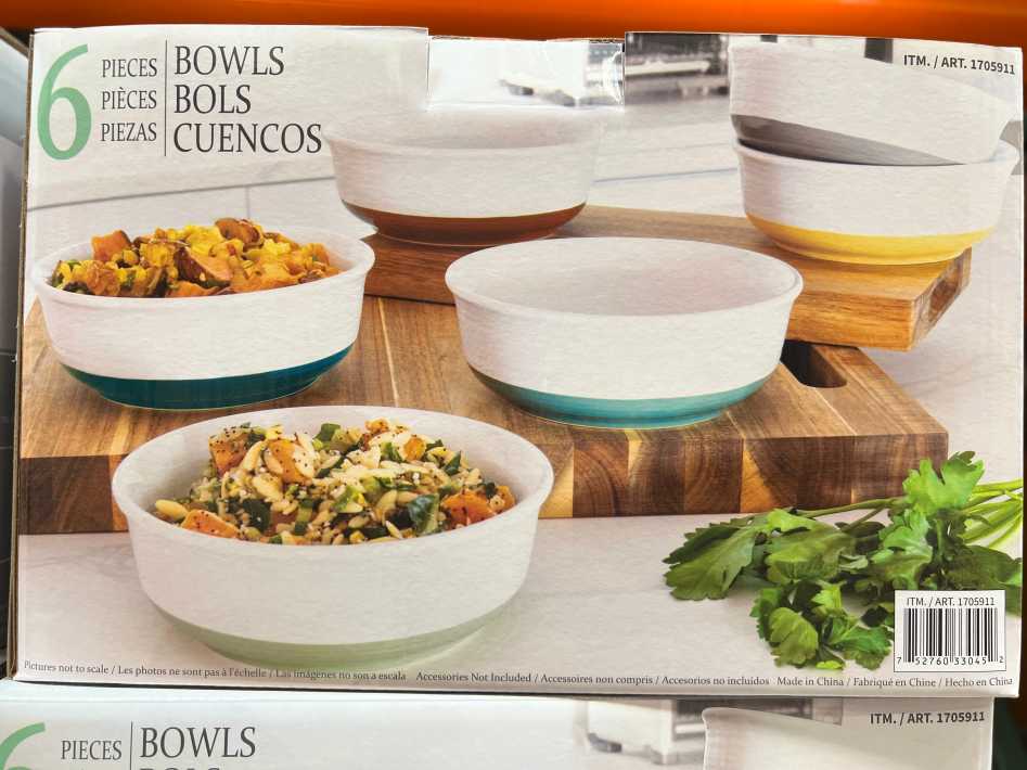 Costco BAUM SERVING BOWLS 6 PIECES - Canada (ITM 1705911)