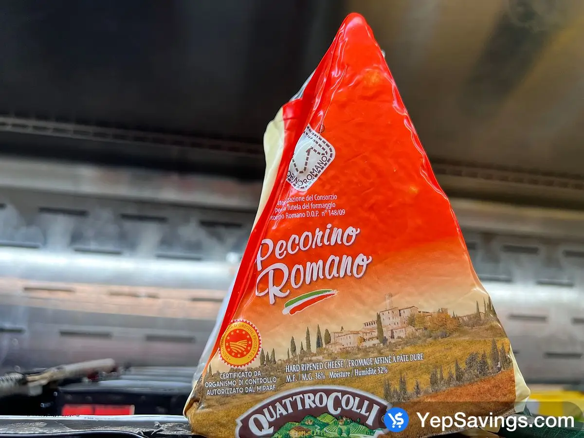 Costco QUATTRO COLLI PECORINO ROMANO 5 MONTH PRICE PER KG - Canada (ITM 27290)