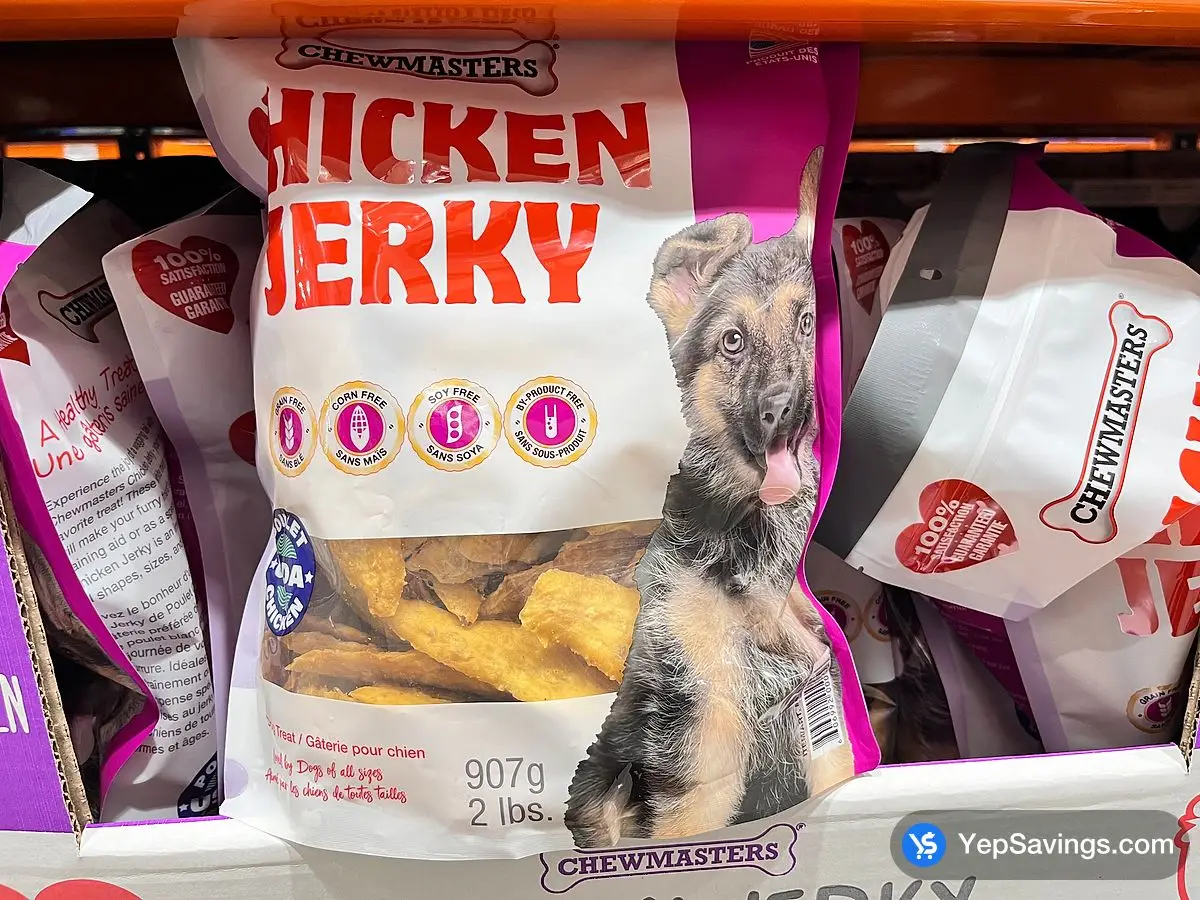 CHEWMASTERS CHICKEN JERKY 907 g ITM 484666 at Costco