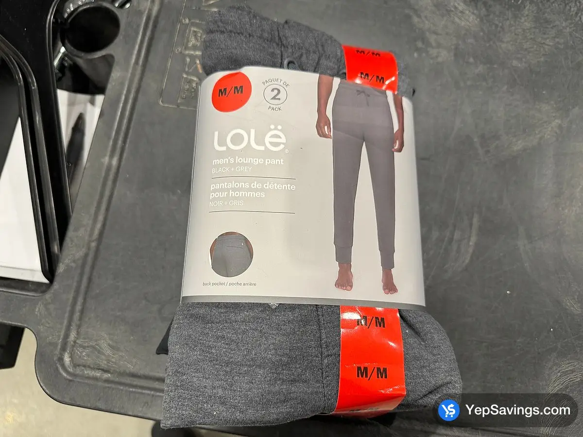Costco LOLË LOUNGE PANTS 2PK + MENS SIZES S - XXL - Canada (ITM 1776453)