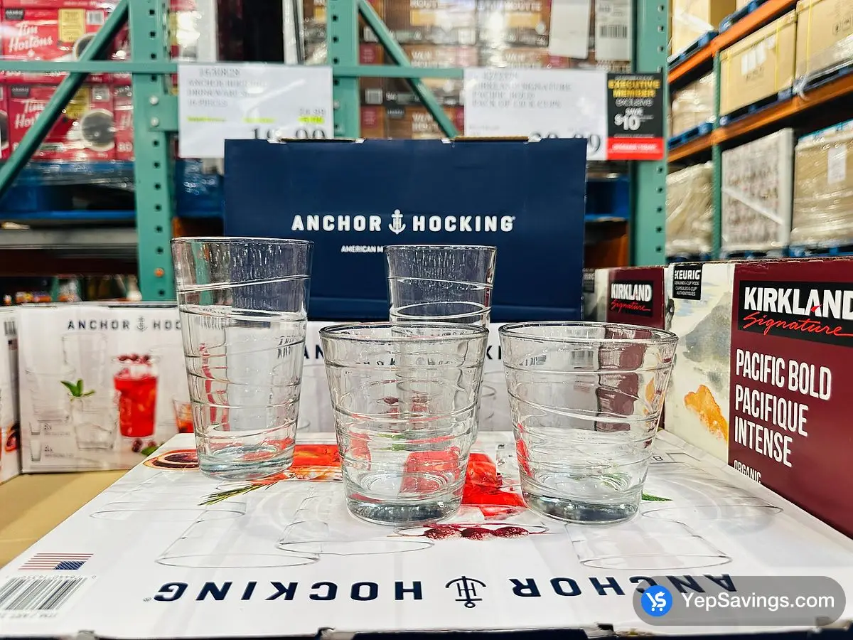Costco ANCHOR HOCKING DRINKWARE SET 16 PIECES - Canada (ITM 1630828)