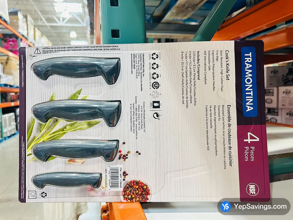 TRAMONTINA KNIFE SET 4 PIECES ITM 1136433 at Costco