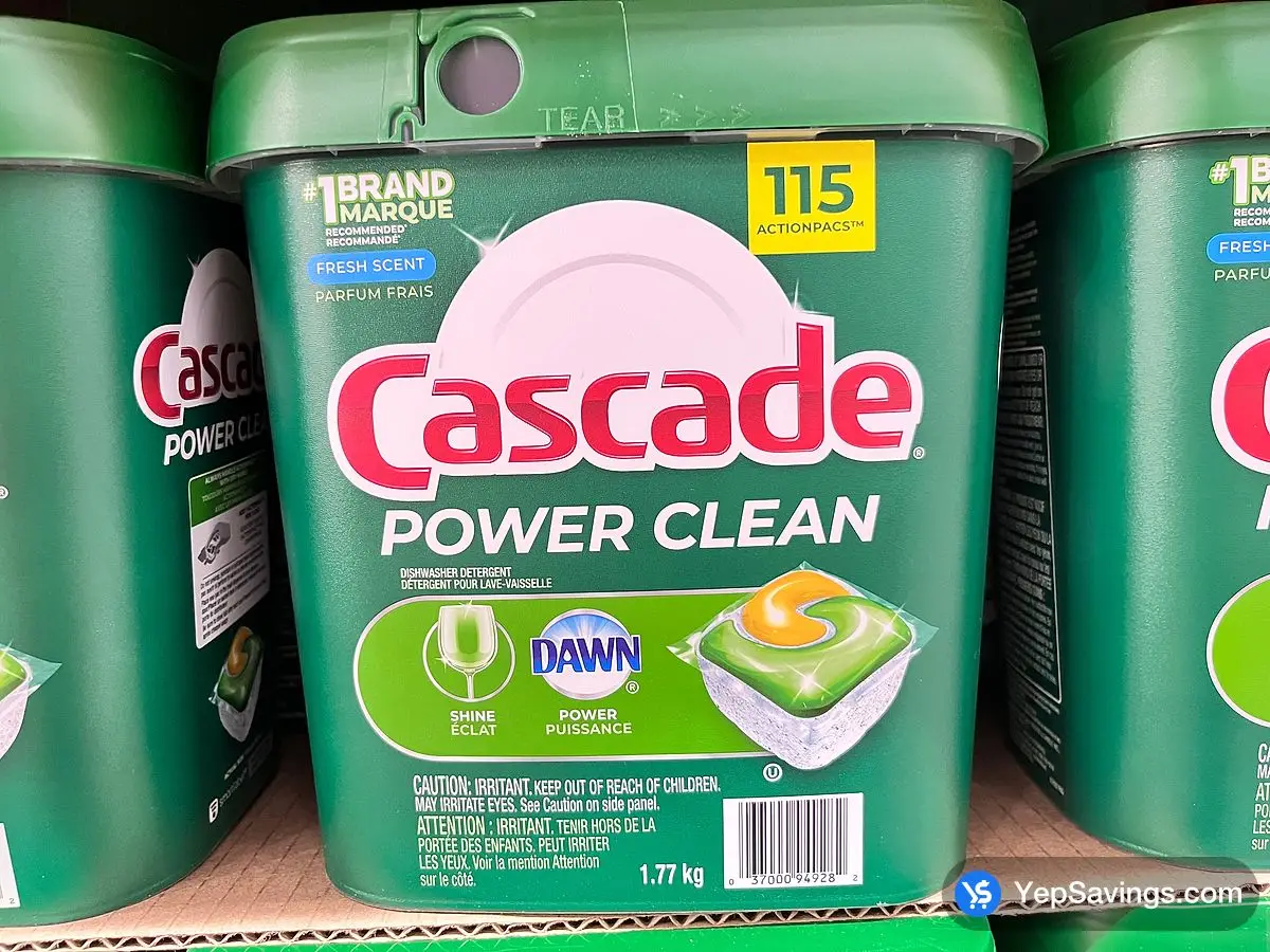 CASCADE POWER CLEAN DISHW ASHER DETERGENT 115 COUNT ITM 4227777 at Costco