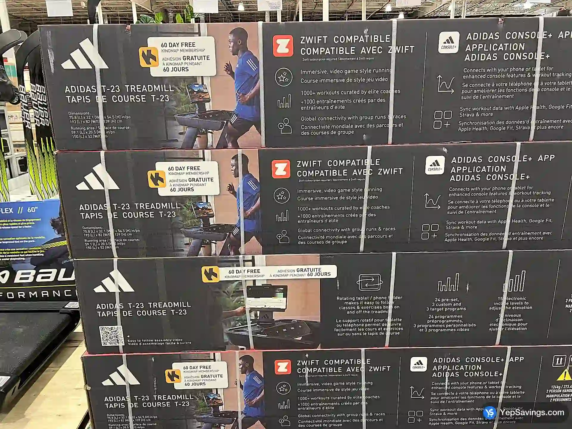 Costco ADIDAS T23 TREADMILL KINOMAP 60 DAYS FREE - Canada (ITM 1014223)