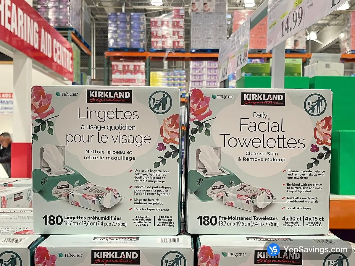Costco KIRKLAND SIGNATURE CLEANSING TOWELETTES PACK OF 180 - Canada (ITM 1472215)