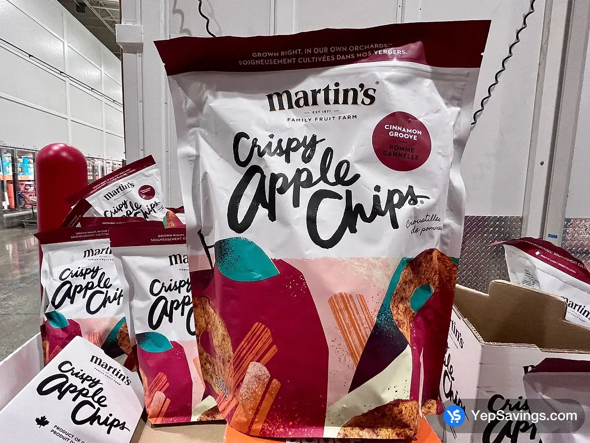 Costco MARTINS CINNAMON APPLE CHIPS 300 g - Canada (ITM 1784500)