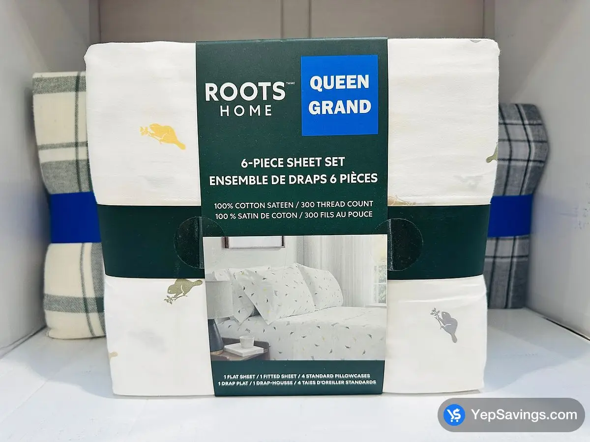 Costco ROOTS COTTON SHEETS KING - 6PC - Canada (ITM 1891903)
