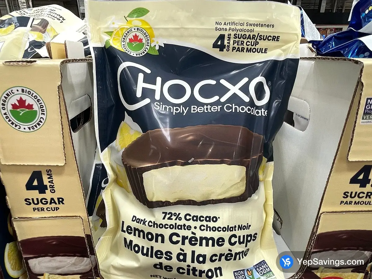 Costco CHOCXO LEMON CREME CUPS 420 g - Canada (ITM 1768624)