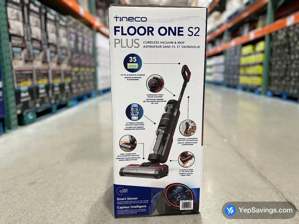 TINECO FLOOR ONE S2 PLUS CORDLESS VACUUM & MOP ITM 1767007 at Costco