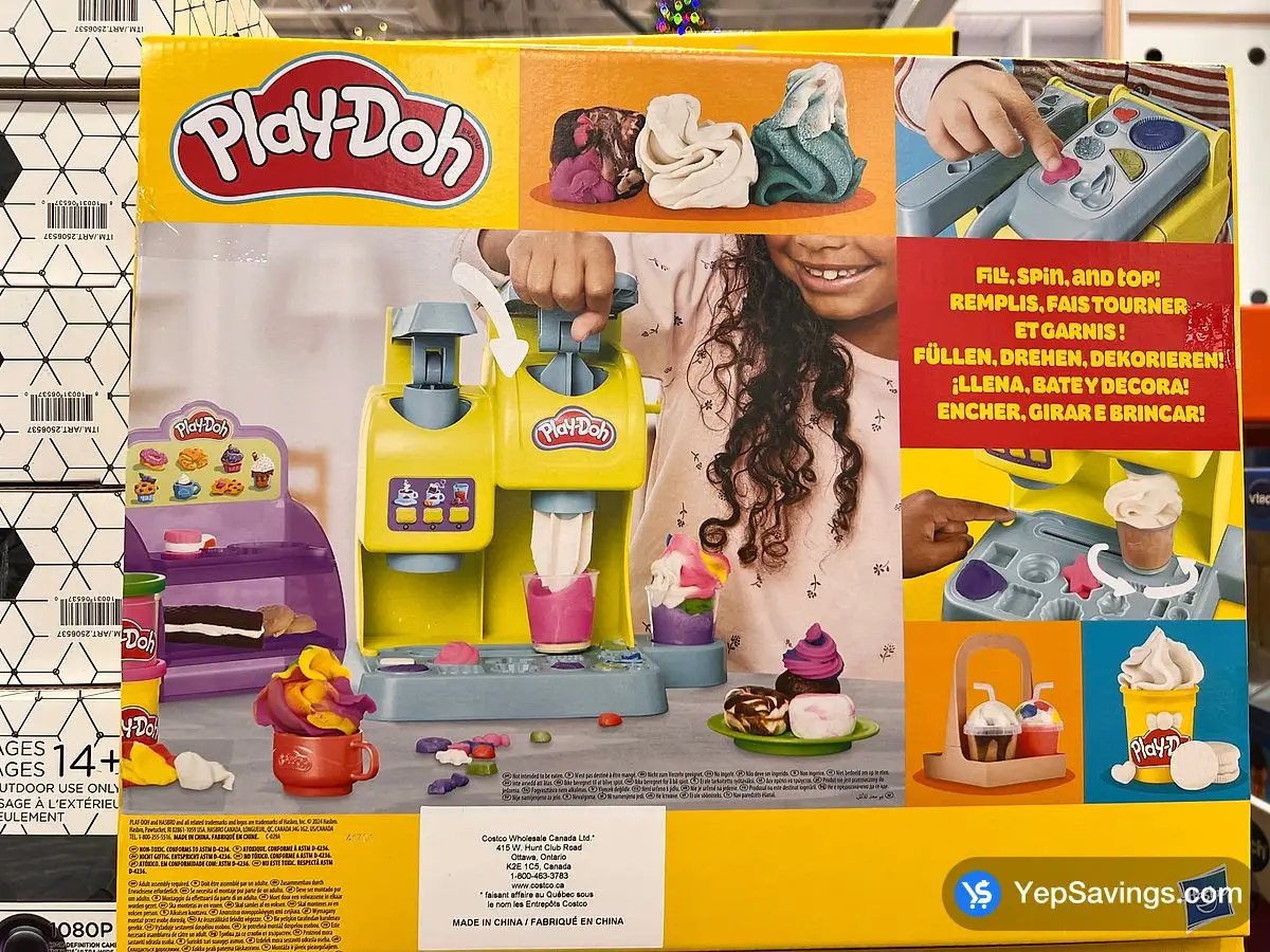 Costco PLAY - DOH RAINBOW SHIMMER CAFE PLAYSET - Canada (ITM 1739869)
