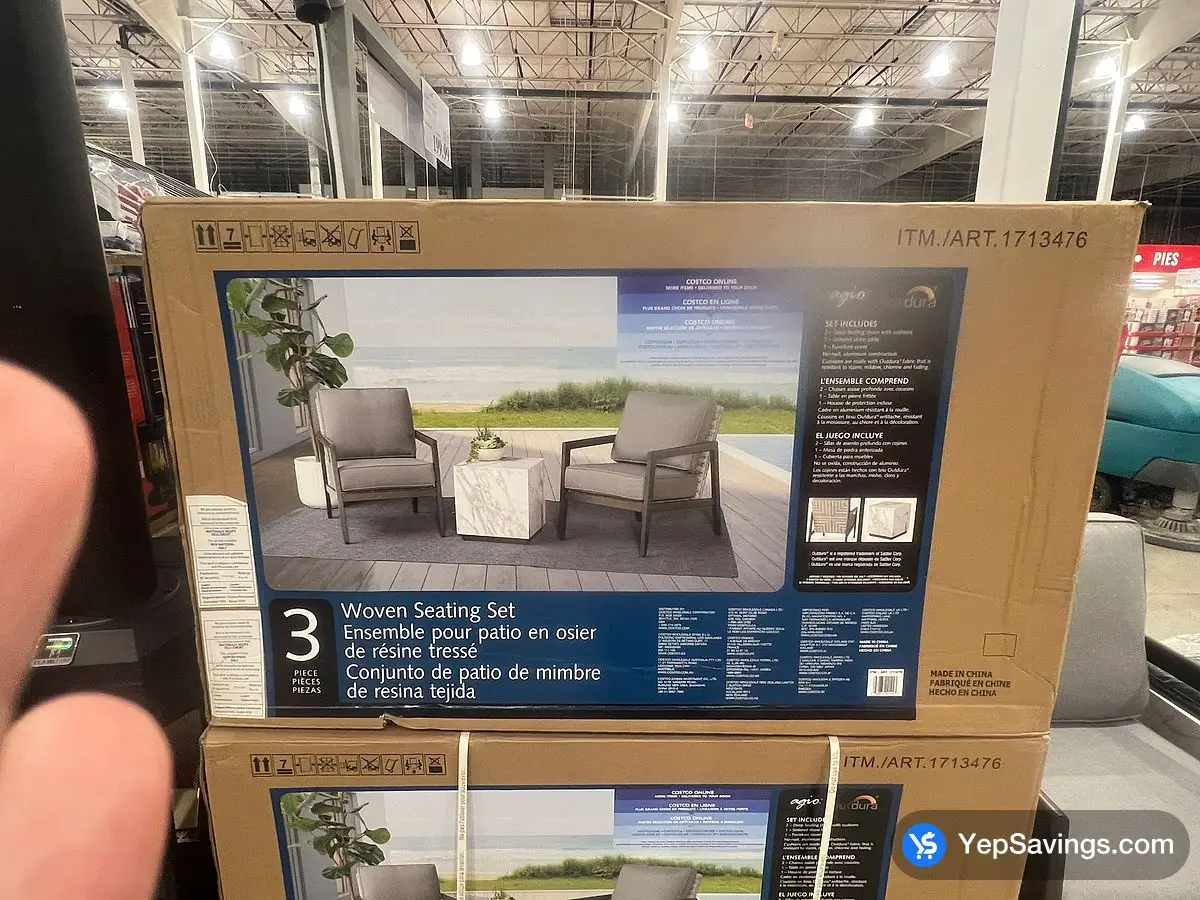 AGIO 3PC SEATING SET 1 BOX ITM 1713476 at Costco